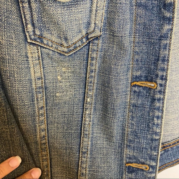 Mossimo denim distressed jean jacket - Picture 6 of 12